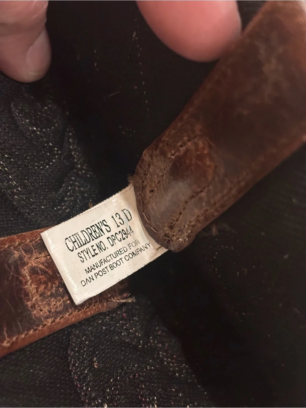 Kids Two-Tone Brown Cowboy Boots